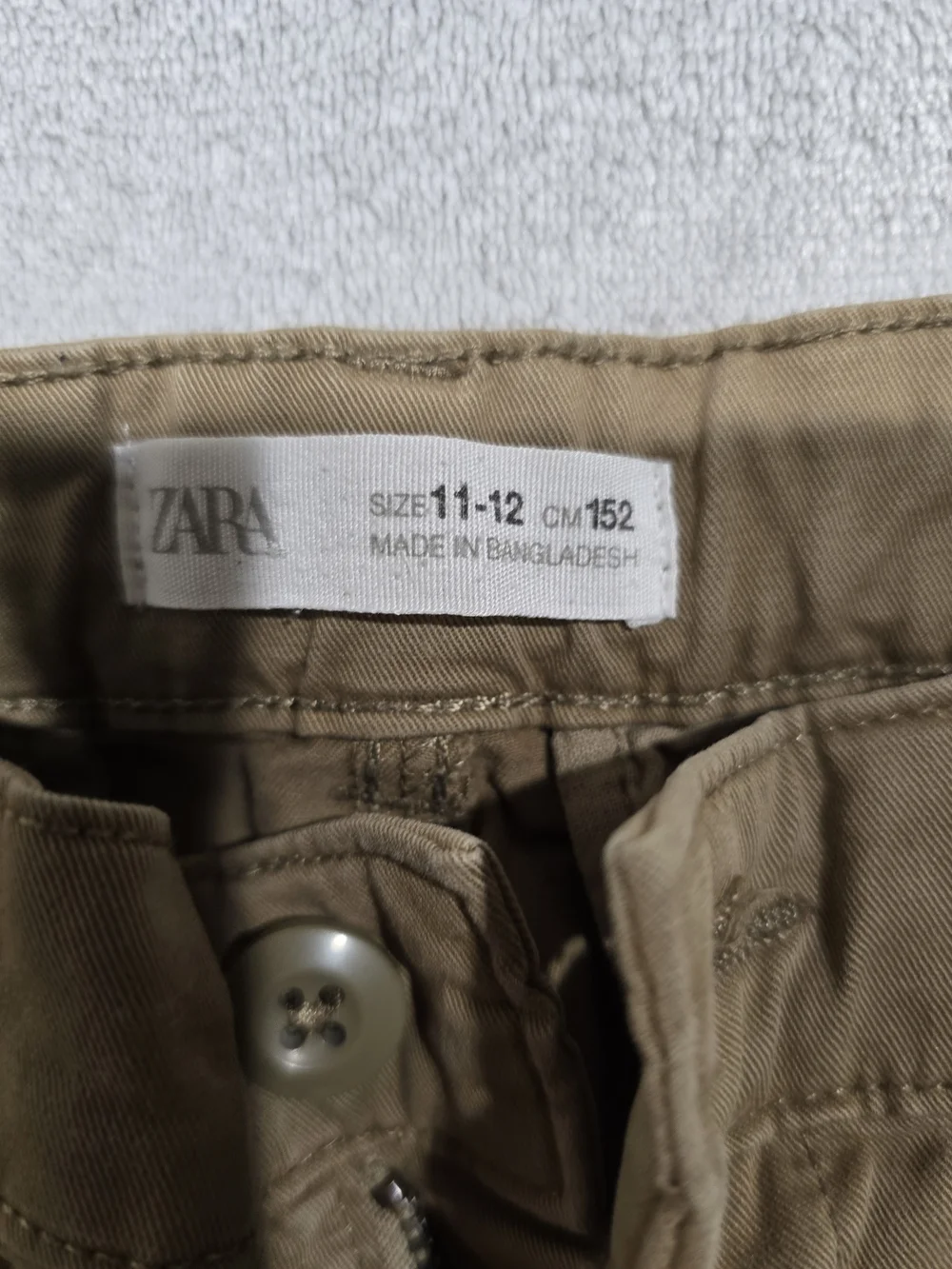 Zara Kids Cargo Trousers in Khaki and Rust